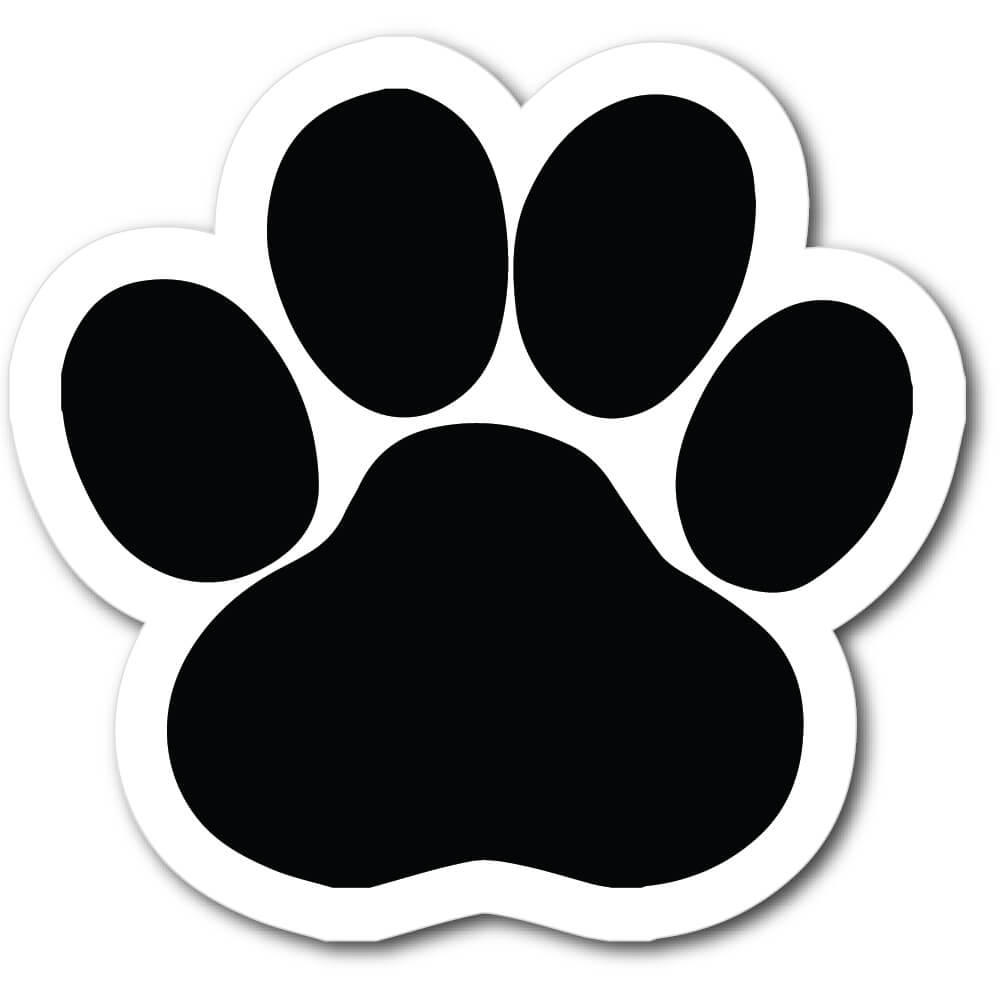 offset la print Cut Shape Die Magnets  Mister Paw  Print Fridge Magnets